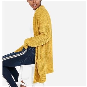 CCO sale! ⚡️ Mustard Yellow Chenille Cardigan